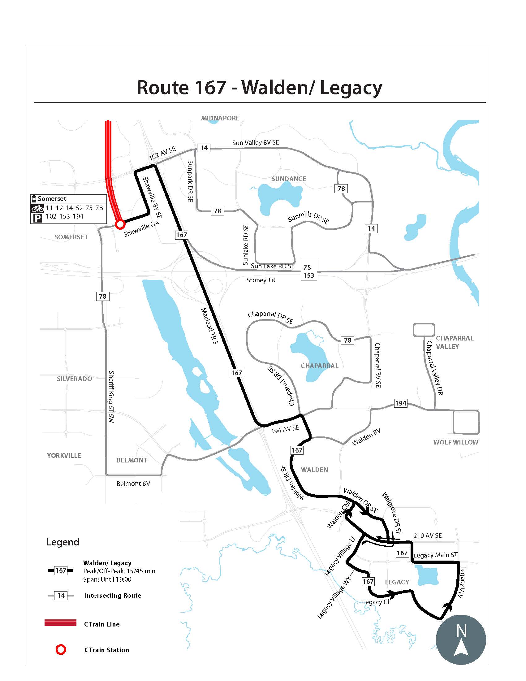 Route 167 route changes 2022