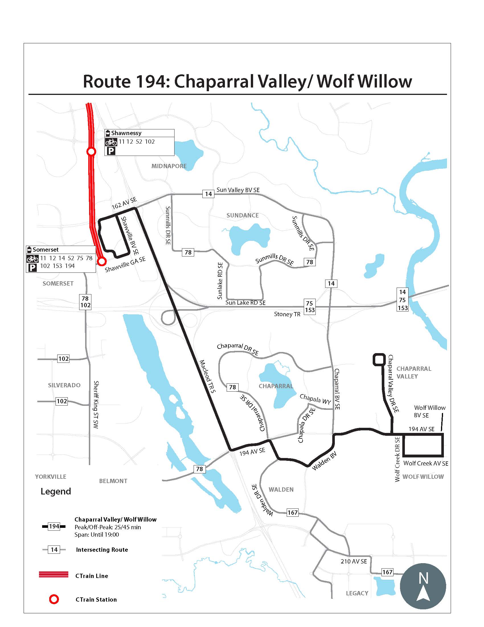 Route 194 route changes 2022