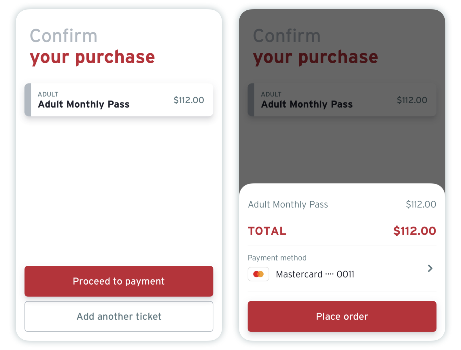 app purchase screen