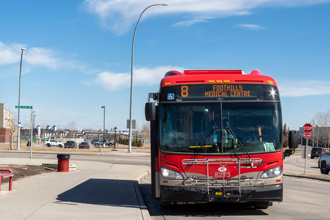 Route 8 stopped at North Pointe Terminal